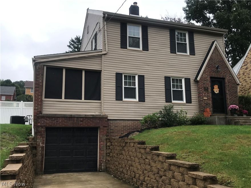 Motivated sellers make them an offer!  This 3 bedroom 1 1/2 bath home shows pride of ownership with many updates, clean and move in ready!  Home is within minutes of Franciscan University, major highways, shopping, medical and restaurants. Updates include new driveway, retaining wall, new roof and siding in 2014, Some new windows, sump pump and basement waterproofing in 1998, New furnace in 2006, new central air 2007, interior 6 panel doors in 2012, new carpet 2012, new back splash in kitchen in 2015, new screening in closed in porch 2014 and added addition parking gravel pad. Enjoying sitting back and reading a good book on the closed in porch.  A very nice fenced in back yard and patio.  Not a drive by!