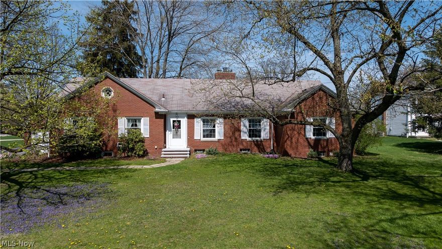 Beautiful Brick Ranch Home in Silver Lake with a park like setting on an acre lot, rare find! 4 bedrooms, 2.5 bathrooms, 2 car detached garage & double entry driveway for full drive around, no need to even back up! Super clean, bright and very usable with some of the old charm flair! Walk up basement steps to outdoor for awesome access & store the patio furniture in the winter. Shed & L-shaped Lot! Sale will also come with Crystal Lake Stock Certificate, only a stones throw to the ever popular Silver Lake Country Club! TRUE FIRST FLOOR LIVING, even the laundry room is on the 1st floor! Walk in from either the drive side into the Sitting Room that has pass through to the eat-in Kitchen with great layout & hall area Hickory flooring or enter the home through the front Foyer flanked by the beautiful Dining Room & oversized Living Room featuring a gorgeous fireplace, all with 3 bedrooms & 1.5 bathrooms finishing out the 1st floor. Finished basement level has 1,175sf of living space with an