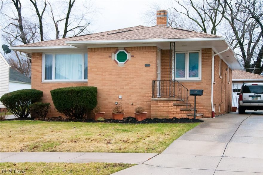 Parma brick beauty! Must see newly remodeled 3-bedroom, 2 bath mid-century modern ranch in a quiet neighborhood within walking distance to the elementary school.
Home features a large updated eat-in kitchen with concrete countertops, glass tile backsplash and ceramic tile floor Home includes dishwasher, range, refrigerator, microwave, garbage disposal, and a pot-filler faucet over the stove. Kitchen opens into a large living room with hardwood floors. Three bedrooms with hardwood floors, a cedar closet, linen closet and full newly remodeled bath complete the first floor.
Finished basement includes a second kitchen, bathroom with a new walk-in tile shower, finished office area, finished rec room area with bar, large laundry/utility room with lots of extra storage, and glass block windows. Basement has been waterproofed and contains a sump pump.