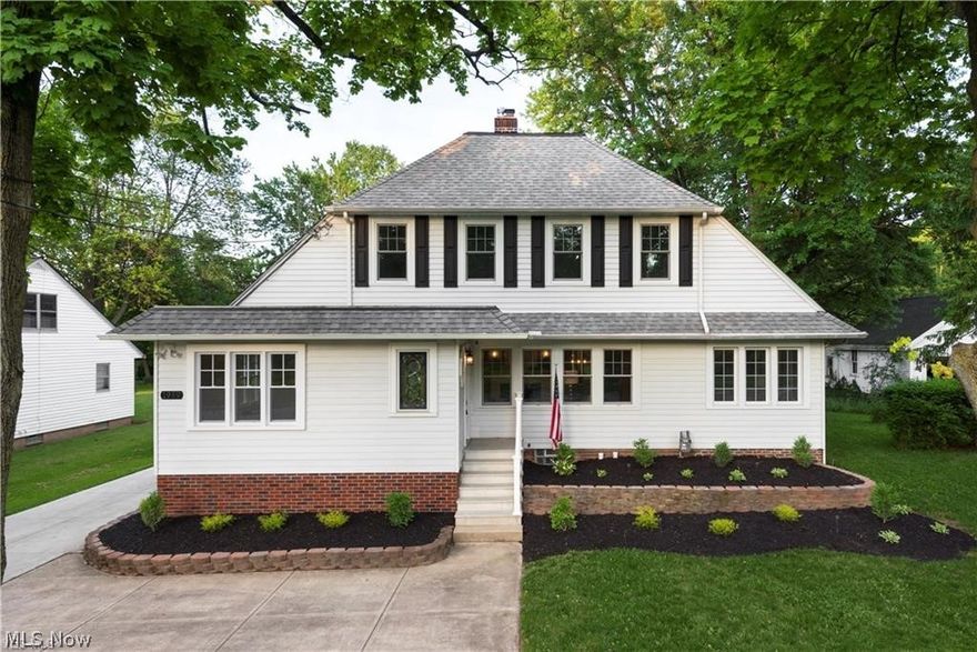 Own a piece of history with this beautifully restored and fully renovated Century home in Westlake. Refinished hardwood floors throughout the first and second floors, along with crown molding and detailed woodwork throughout. This house is an entertainers' dream with a large formal dining room, family room, living room with an oversized wood burning fireplace and formal sitting room/ den. The fully updated kitchen has quartz countertops and stainless steel appliances, including a dual zone wine fridge! Both bathrooms have been fully updated with new stylish vanities and new tiling throughout. There's a first floor master bedroom with attached bathroom and the second floor features 3 spacious bedrooms, and a second full bathroom. The third level boasts a bonus room that makes for the perfect office or a kids playroom! New HVAC, A/C unit and water heater were installed in March, 2018 along with new windows, exterior doors, carpet, new modern lighting, newly sided garage, and new garage d