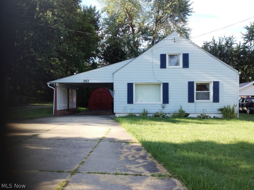 Great rental or first time buyers. Good location. Newer vinyl replacement windows except one, upstairs. Pull down stairs to finished attic. Newer kitchen appliances. Big back yard. Call your favorite realtor today.