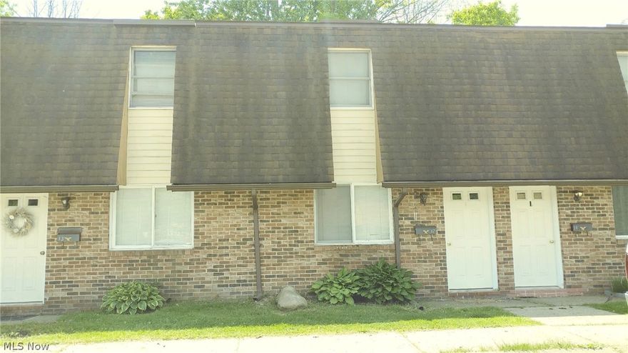 Yes it is a available now!! Garrettsville Townhouse apartment in James A. Garfield School District. 2 bedroom and full bath up, laundry hookups and 1/2 bath on main floor with your living room kitchen. Your dryer hook up is for either gas or electric. You have a rear patio and parking is in the front lot. Village location to be close to amenities. Provided are gas stove, fridge, dishwasher, microwave and garbage disposal, garbage dumpster, plowing and mowing. You pay your own gas, electric and water/sewer monthly.  No pet and no inside smoking.