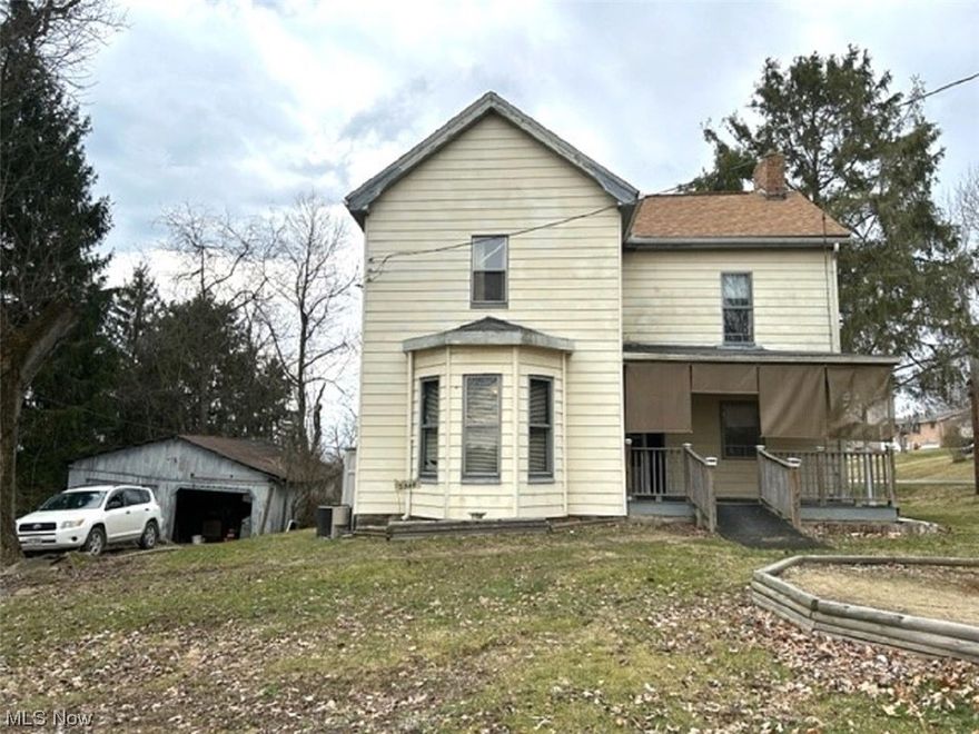 Older 2 story home on 0.39 acre lot.  Home is serviced by county water & septic (condition unknown).  Property is selling "AS IS".
Roof shingles were replaced the summer of 2022.  There is a detached 2 car garage but it needs to be torn down.
