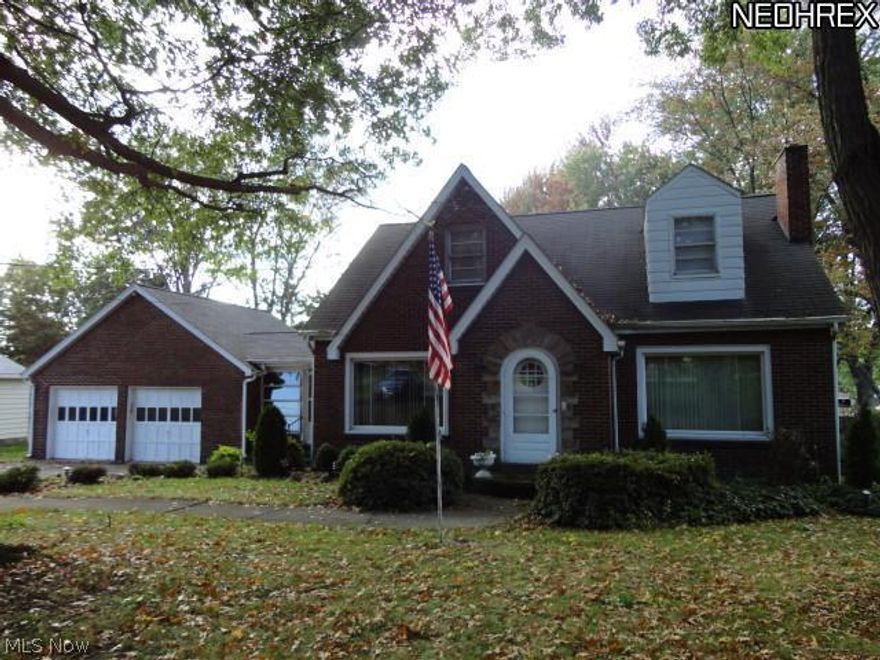 Sellers are motivated and anxious to sell quickly.  Make an offer!   Custom built brick cape cod on 2/3 of an acre with one bedroom and bath down and 2 bedrooms on the second floor.  Lovely large living room with gorgeous wood-trimmed fireplace- never been used, formal dining room, kitchen with eating area, all appliances stay. Huge finished rec room with complete second kitchen in basement and office space. Built-in wet bar. Enclosed breezeway, shed, 2.5 car garage. Covered patio with built-in fireplace. Lots of storage and cedar closets. Niles utilities. Convenient to everything.