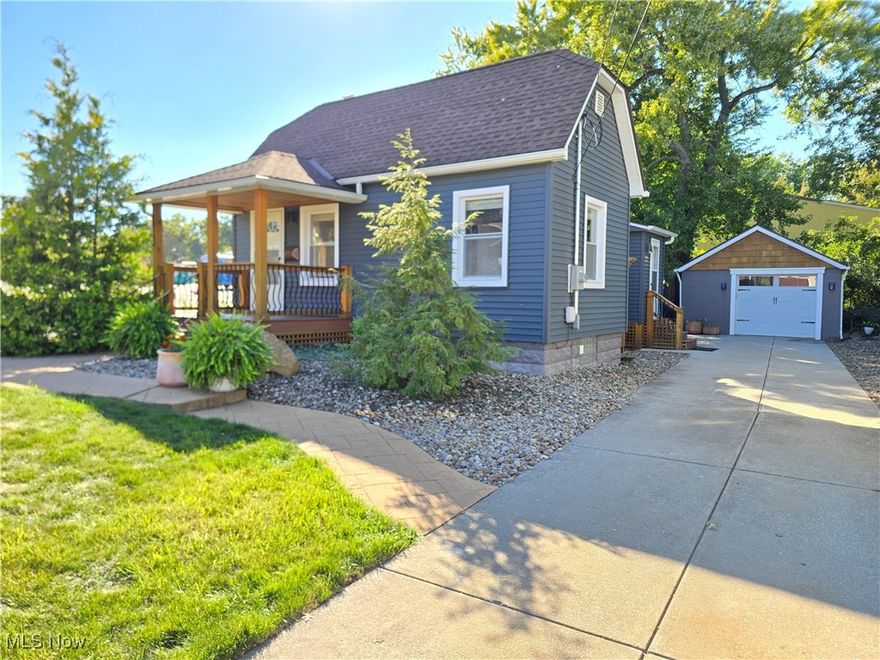 Looking for Your DREAM Ranch in Lovely South Euclid?  Look No Further!  Hidden at the end of a Quiet Dead End Street...This Home is One-Of-A-Kind in Every Way Possible!  Featuring a Special 1 Bedroom Home With a Fully Remodeled Interior & Exterior and HIGH END Finishes for Those That Are Looking For Nothing Less Than the Best!  Some of the Updates Include:  Newer Roof w/Tear Off (2013), Newer Vinyl Replacement Windows & Entry Doors (2013), Newer Furnace & Central Air (2013), Full Bathroom Remodel (2013), Full Exterior Waterproofing (2013), Replaced Storm Lines, Footer Drain & Entire Sanitary Line to Street (2013), Newer Rear Trex Deck (2018), Completely Rebuilt Front Deck (2018), New Siding (2018), Bew 3/4" Harwood Flooring (2018), New Gutters & Gutter Guards (2018), Fully Remodeled Kitchen w/ All Custom Cabinetry and Natural Quartzite Counters (2018), New Interior Waterproofing and Sump Pump (2018), New 200 Amp Electrical Service (2018), New Dishwasher (2023), New Hot Water Tank (2023)... and SO MUCH More!  Some Added Feautres Include an Outside Shower, Beautiful and Private Rear Yard with Large Trex Deck with Cedar Wood Posts That is Built to Support a Hot Tub, Fire Pit to Relax and Unwind and a Park-Like Setting to Bring Calm and Rest!  The 9' Ceilings on the First Floor Add An Extra Dimension of Vertical Space!  Gorgeous Sprawling Genuine Hardwood Flooring Greets You Right When You First Walk In and You'll Fall In Love With the Chef's Kitchen!  Side Door Features a Convenient Mud Room With Built-Ins for Storage!  Full Basement is Great for Storage Along with the Oversized 1.5 Car Detached Garage!  Be Careful With This One... Once You Step Inside You Won't Want To Leave!   Opportunity Rarely Knocks Twice... Don't Miss Your Chance at This Hidden Gem!