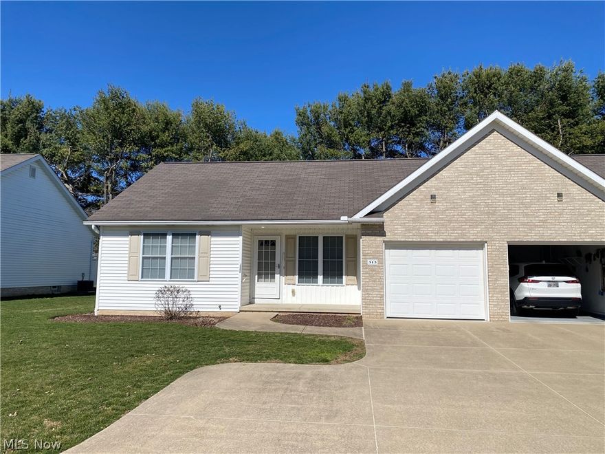 Easy living in this updated and well maintained 2-bedroom, 1.5-bath ranch condo. Desirable Hartville location!  Freshly repainted and new carpet has this condo move in ready!  The main level offers comfortable living with the added convenience of a first-floor laundry hookup, while a second laundry hook up is available in the basement. Both bedrooms feature double closets for all your clothing needs. The large unfinished basement provides ample room for additional storage. The one car attached garage has easy access directly into the unit.  The rear of the unit has a beautiful concrete patio for outdoor seating.  This condo is the perfect blend of convenience, comfort and low-maintenance living in a desirable Hartville location.  This is a 55+ community.