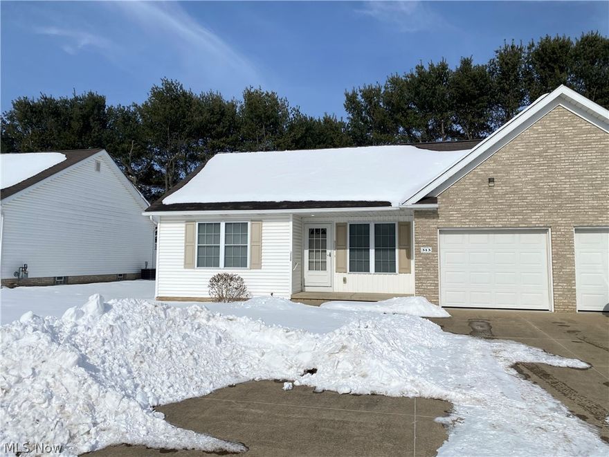 Easy living in this updated and well maintained 2-bedroom, 1.5-bath ranch condo. Desirable Hartville location!  Freshly repainted and new carpet has this condo move in ready!  The main level offers comfortable living with the added convenience of a first-floor laundry hookup, while a second laundry hook up is available in the basement. Both bedrooms feature double closets for all your clothing needs. The large unfinished basement provides ample room for additional storage. The one car attached garage has easy access directly into the unit.  The rear of the unit has a beautiful concrete patio for outdoor seating.  This condo is the perfect blend of convenience, comfort and low-maintenance living in a desirable Hartville location.  This is a 55+ community.