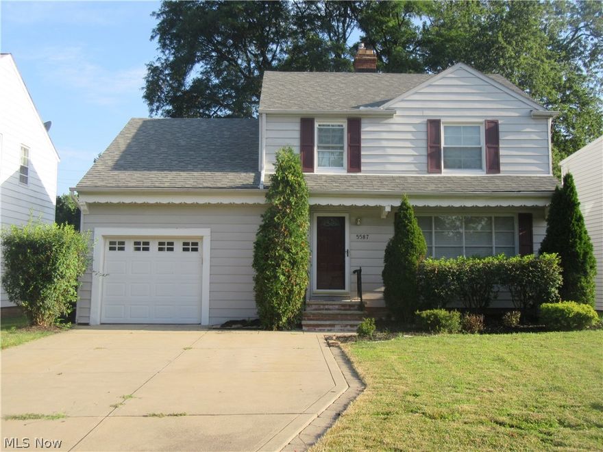 Truly move in condition.  This inviting 4 bedroom, 1.5 bath colonial offers an updated kitchen, bath, carpets, windows, furnace and a whole lot more.  Upon entering from the front door you will be welcomed into the living room/dining room with beautiful hardwood floors, a fireplace and lots of windows to enjoy natural light.  There is a cozy family room off the formal dining room which leads to the back yard with a covered patio.  The kitchen cabinets have been replaced.  There is a half bath on the first floor for added convenience.  Upstairs there are 4 bedrooms.  The master is very spacious and can comfortably hold a king size bed along with a complete bedroom set.  Bedroom 4 is tandem to bedroom 3.  All are a decent size.  The basement is semi finished too.  The driveway has an extra parking space for that 2nd car.  The back is semi fenced and there is plenty of room to play or just enjoy the view while you relax.  All appliance remain with the home including the washer and dryer.