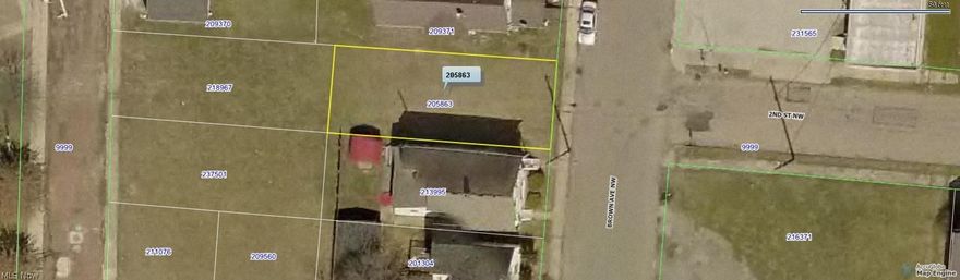 Listing on Brown Ave. NW located between 201 & 123 Brown Ave. NW