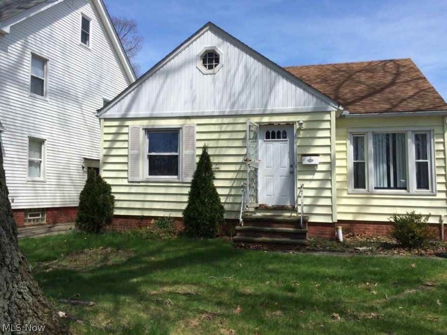 MUST SEE this Euclid Bungalow!! Featuring 3 Bedrooms; 1 Baths. Hardwood floors throughout living room and dining room and bedrooms. Bring your decorating ideas and make this your home. One car detached garage with plenty of storage and work bench. Great area with lots of charm and character. Schedule your showing Today!