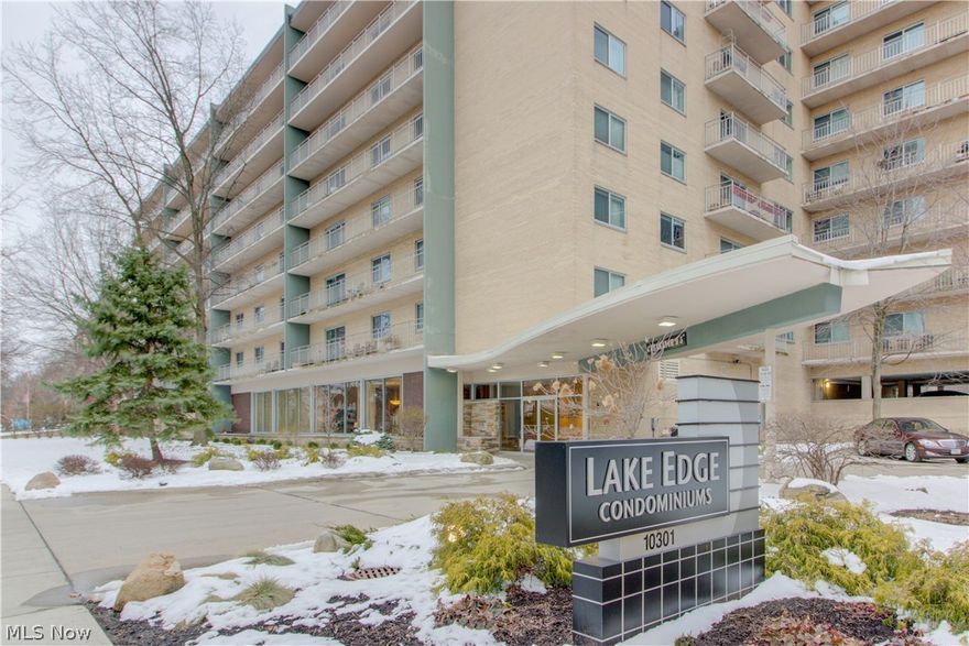 Fantastic opportunity to live in the sought after Lake Edge Condos located just minutes from downtown Cleveland. This bright and cheery, 2 bedroom, 1.5 bathroom unit is perfect for someone looking for a value in a great building. Neutral colors throughout so it is easy to decorate and personalize. Master bedroom has a nice-sized walk-in closet and half bathroom. The private balcony is a perfect place to relax and enjoy morning coffee. Keep your car out of the elements with the deeded underground parking space. Building amenities provide: indoor pool, recreation room, banquet area and gym. Affordable HOA fees include most utilities. Building amenities feature 2 laundry rooms on each floor, indoor pool, hot tub, fitness room, fenced in patio and 2 party rooms. Come see today!