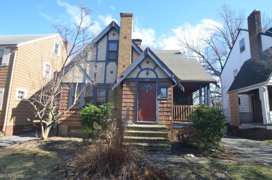 Lovely cape cod with 4 bedrooms and 2 full baths.  The is a full unfinished basement and 2 car detached garage. Spacious living room with a cozy fireplace.
Dining room also has an ample amount of space. Kitchen has wooden cabinets and ample space for any cook.  There are 2 bedrooms and a full bath on the main level. The other 2 bedrooms and full bath are on the upper level. It also has a lovely view of the neighborhood. Come fall in love with your new home!