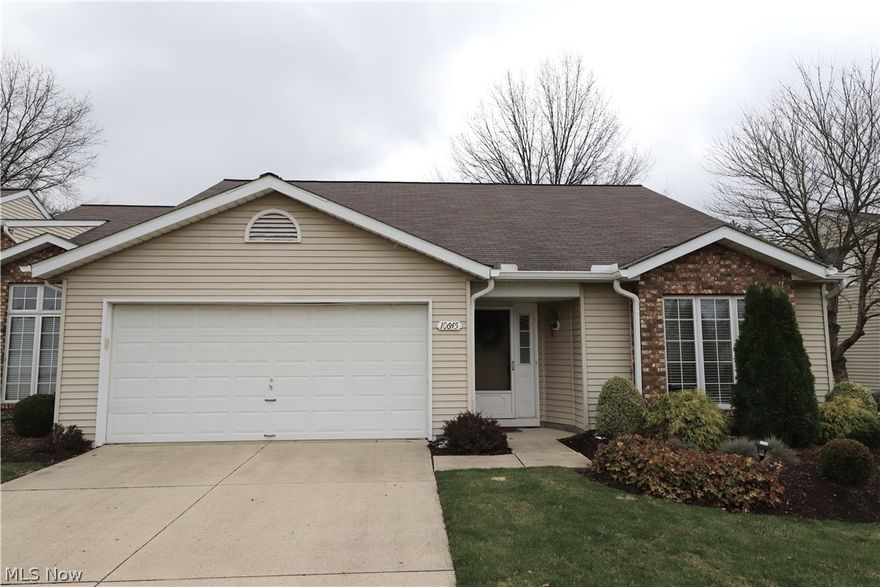 Maintenance free living at it's best!  Move right into this beautiful Ranch Cluster in Strongsville!  Spacious Living & Dining area. Eat-in Kitchen offers loads of cabinetry that opens to the Family Room with gas fireplace.  Slider to private screened in patio.   Owner's Suite with walk-in closet & full bath.  Nice size 2nd Bedroom.  Huntington Park Association offers a swimming pool, tennis courts, walking area, park, & pavilion.  A must see!