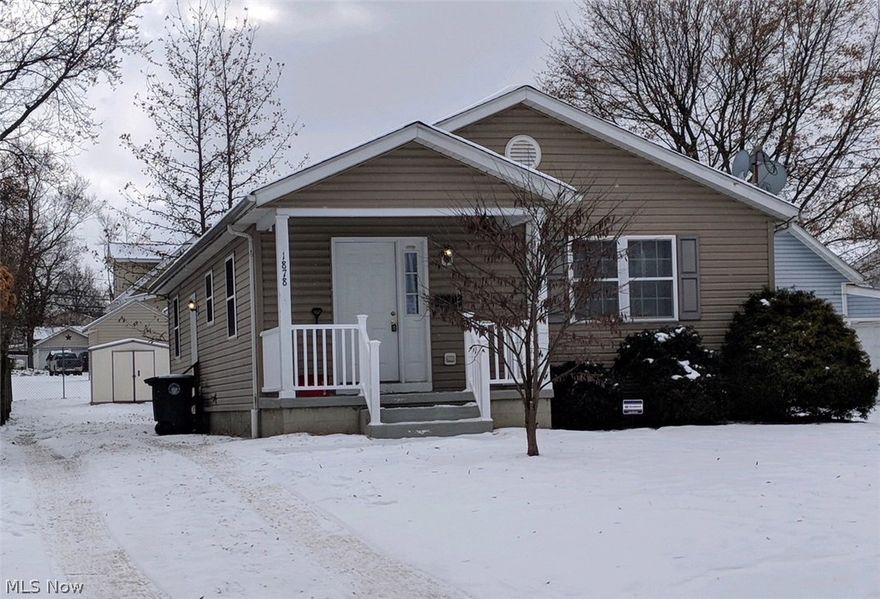 You've been waiting on this home! 3 bedroom RANCH home with a FULL Basement ONE OWNER Family Home built in 1998 with Outdoor Shed and large backyard with fencing on sides. Newly painted throughout, carpets cleaned, super clean home with new window treatments, full security system with motion detection, exterior cameras and ability to view off premises ($1,850 value, monitoring account approximately $149 to transfer registration), huge, clean, bright, DRY basement level with Fruit or Wine Cellar, plumbed for basement bathroom, has sump pump and is completely dry! Enjoy the comfort of the Central Air Conditioning & Efficient Furnace with Washer & Dryer hookups, the basement is ready for your finish. Bright Eat-In kitchen with appliances that can stay at correct price with plenty of room for table & chairs; Large Living Room that is open to the Dining Room or make this a study area or separate sitting area since kitchen is Eat-In! Newer maintenance free vinyl siding and roof from hail rep