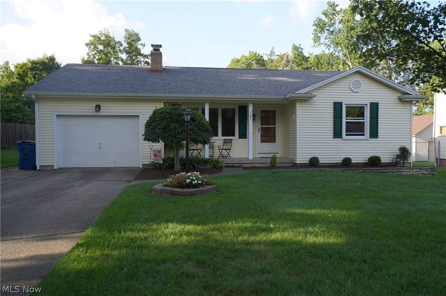 This is it.  Well cared for home.  You will enjoy this vinyl sided ranch with new roof in 2020, gutters have gutter guard.  The kitchen comes equipped with appliances.  Large living room with beautiful fireplace.  Full bathroom on the main floor and additional bathroom in the basement.  The basement is home to a large recreation room and an extra room that would be great for an office or den.   You will enjoy the enclosed patio which overlooks a beautiful fenced in backyard with a large deck and a newer large shed.  C/A in 2017, Nice vinyl double hung windows, Area on the first floor for possible first floor laundry.  Looking for a nice home in Struthers, call today.