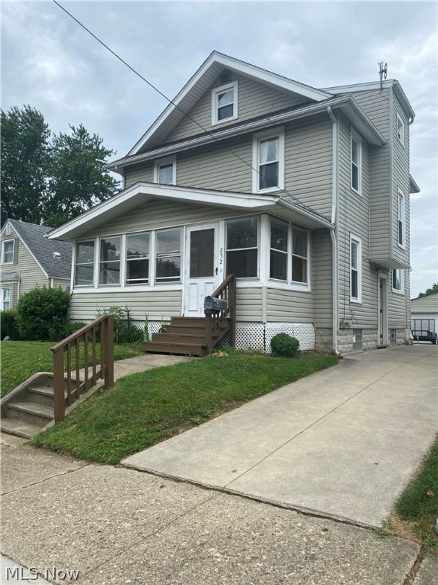 Welcome home! This move in ready colonial in Barberton won’t last. 3, Possible 4, bedrooms with 1 ½ baths and 1st floor laundry! On the 1st floor, you have an enclosed porch, a large living room with abundant natural light and new luxury carpet (2021), dining room with hard wood floors and built-ins, laundry and half bath and fully applianced kitchen. There is new carpet in bedrooms 2 & 3. Freshly painted basement with glass block windows. Walk up attic can be possible 4th bedroom! Private backyard with new patio in 2019; perfect to relax or entertain. Established raised garden beds with asparagus, strawberries, hops and more! Swing set is negotiable. 2 Car detached garage! Updates include but not limited to; HWT in 2019, High efficiency furnace and duct work in 2020, A/C in 2020, gutter guards in 2021. Close to shopping and Barberton Elementary West. Call today for your private showing. *Offers to be submitted by Monday, July 5th at 9PM*