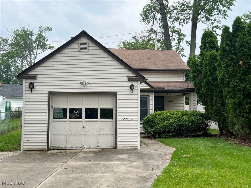 Spacious 4-Bedroom / 2-Bath Cape Cod in Euclid, Ohio - GREAT POTENTIAL.  Conveniently located on a quiet street and close to highway access for that morning commute.  The home has a solid layout and is full of potential for the right buyer.  First floor features a generous living area, kitchen, dining area and one bedroom that could also be used as an office.  Upstairs you will find 3 more bedrooms with an additional full bath.  While it does need some TLC and updates, it's a great opportunity for investors and DIY enthusiasts.  Priced to sell - bring your vision and make this house shine.