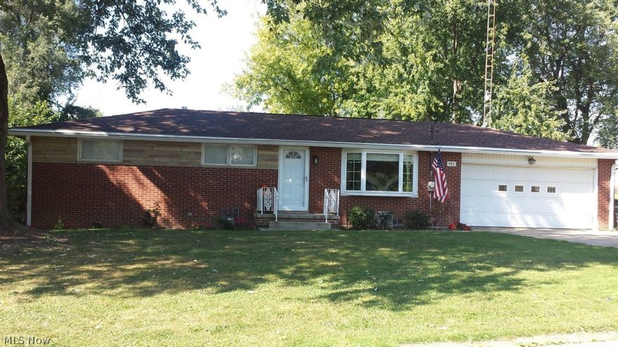 Perfect first home, perfect last home!  This 3 bedroom full brick ranch is sure to please.  Located on a quiet dead end street and nearby everything you need. The inside has been totally remodeled and features refinished hardwood floors, ceramic tile in kitchen and bath, new replacement windows though out. Every room has been freshly painted and has new light fixtures.  All of the interior doors are new and there is a new front door and storm door.  The updated kitchen has newer cabinets and counter tops, tiled back splash, and new stainless steel appliances.  Stylish bathroom (everything new!) and plenty of storage.  You'll appreciate the 2 car attached garage and cement drive.  The covered rear patio overlooks the back yard which is nice and level and a breeze to maintain, and there is a storage barn for your yard equipment.  This home offers city sewer, a newer roof, newer (Trane) high efficiency furnace, and updated electric.  The full basement is ready for your finishing ideas. Co