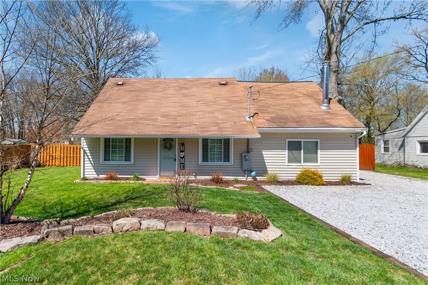 Check out this cute cape near Springfield Lake! This 3 bedroom, 1 bath home with a massive heated garage w/ workshop and storage loft is situated on a gorgeous .72 acres and is loaded with tons of updates. The seller has taken meticulous care of this home since owning, making numerous upgrades - including a fully updated kitchen with soft close cabinets, all new stainless steel appliances, granite countertops/sink/backsplash, garbage disposal and breakfast bar. New carpet in lower level bedroom, ceiling fans, recessed lighting, fixtures, new front windows, all new LVP flooring, new HWT, and freshly painted throughout top to bottom. Sunken bedroom on the first floor w/ french doors, first floor bath, and first floor laundry. Upstairs find two more bedrooms and a bonus room that could also be used as a 4th bedroom. The backyard is absolutely *stunning* and freshly landscaped with new poured stamped concrete patio (front and back), new privacy fence, ornamental pond, and new upstairs deck off bedroom overlooking backyard which makes for the perfect morning coffee spot. Fenced in backyard has an access bridge over creek and an abundance of wildlife. A peaceful oasis, with bonus of huge garage/workshop and loft storage with new garage opener. Oh, and seller has included a 1 year home warranty for your peace of mind! Located just around the corner from Springfield Lake and close to major highway access. Call today!