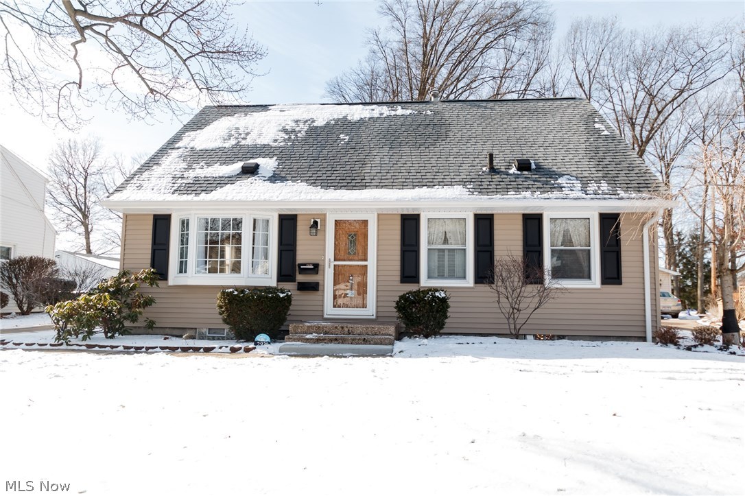 Fantastic Cape located in the center of Cuyahoga Falls. Perfect location within minutes to Portage Crossings shopping and entertainment, the beautifully revived Downtown, within walking distance to Lion's Park and Newberry Park, and convenient highway access. This home boasts many updates including beautiful new siding, newer roof and windows, water proofed basement- with transferable warranty, energy efficient furnace, and nature stone flooring in the screened in back porch. There are 4 nicely sized bedrooms, 1.5 baths, partially finished basement, an over-sized 2 car garage, and a fenced in back yard. The home will transfer with all appliances, including washer, dryer and basement freezer. Call today for your private showing- this home will not last!
