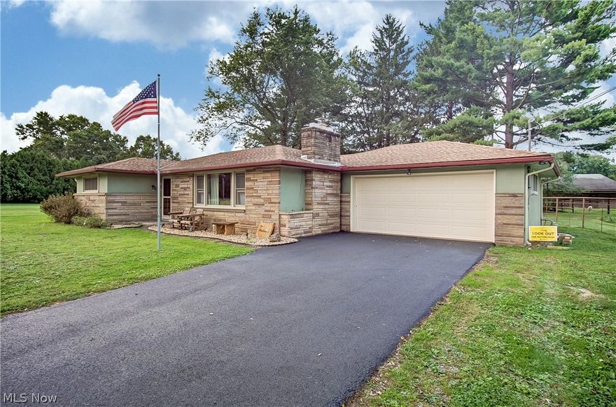 Don't let this gem get away!  This beautiful property includes 3 flat parcels that total appx. 1.2 acres for you to have plenty of room to enjoy cookouts, entertaining friends & family or even a great game of volleyball! ! It is located within walking distance of the OUZ & Zane State colleges, minutes from Maple Ave. and all the amenities it has to offer too such as shopping, the hospital and many Dr.'s offices. Many updates have been completed over the last several years such as the roof, furnace, HVAC, hot water tank and a new garage door was recently installed too. New, Rosati, tilt-in windows were installed appx. 6-7 years ago. The bathroom has been updated by Bath Fitters and new ceramic flooring. All of the kitchen appliances will remain, as well as the washer & dryer in the laundry room. New laminate flooring in the laundry room is being installed 9/18/2020. The beautiful stone fireplace is log wood burning but there is also a gas line where gas logs could be hooked up too! The