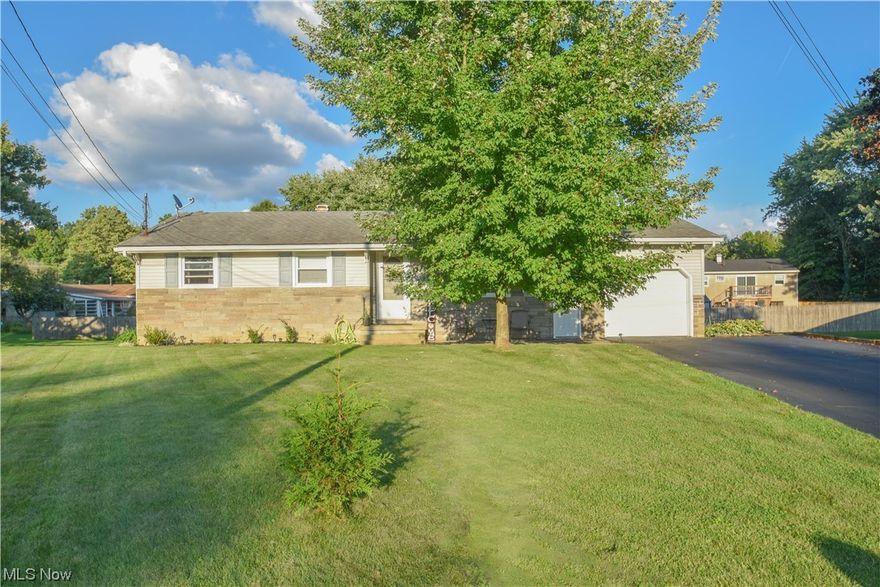 Welcome home to 3681 Brookview Ct in Canfield. This nicely maintained 3 bedroom, 2 bath home is situated on a cul-de-sac located in Brookwood Estates. Entering the home you are greeted by lots of natural light from the large picture window overlooking the front yard. The living room flows into the dining room for a nice open floor plan. The three spacious bedrooms feature hardwood floors, and there is new laminate flooring in living room, kitchen, dining room and hallway. The family room was recently renovated, with new carpeting installed in 2019.  From the family room, sliding glass doors take you out on a cement covered patio where you can sit and relax. The wedge-shaped lot offers extra space in the backyard which is complete with a storage shed. The basement is partially finished with a full bath and laundry area. The home has a 1.5 car garage with a man door for entry. Canfield mailing address in the Austintown Local School District. Call today to schedule your private showing.