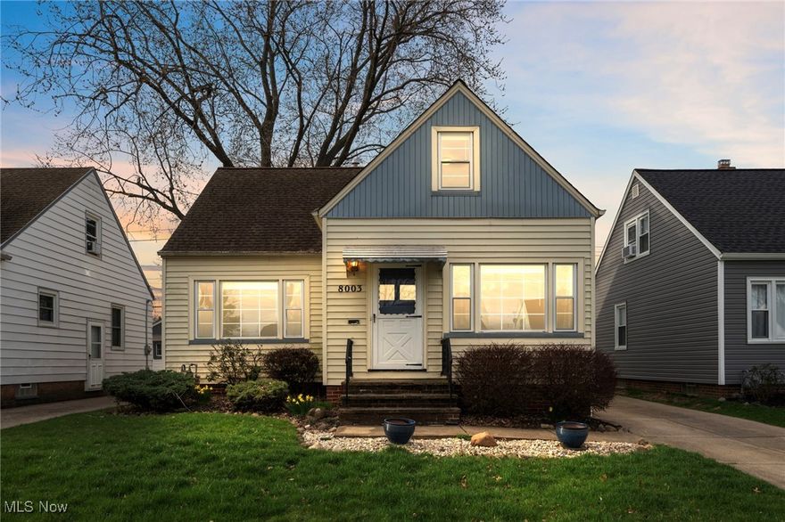 Beautifully maintained home nestled just off the Parma Circle! As you step inside, you are greeted by a warm foyer with spacious coat closet, setting the tone for the comfort and charm that awaits. The generous living room is bathed in natural light, with fresh paint & newer blinds throughout, creating a welcoming atmosphere. The open-concept kitchen & dining area flow effortlessly, ideal for entertaining. The kitchen boasts updated vinyl flooring, sleek countertops, modern sink & faucet, stylish backsplash & all appliances ready for immediate enjoyment. On the main level, you'll find 2 cozy bedrooms, each featuring hardwood flrs beneath the carpet, with 1 bedroom offering double closets for ample storage. The family rm also has beautiful hardwood floors underneath. The full bath,  located between the bedrooms, has been thoughtfully updated w/new fixtures, contemporary vanity, & durable vinyl flooring, maintaining a fresh & inviting feel.
Upstairs, you will find a large dormer with additional bonus room, perfect for a nursery, home office, or creative space. With built-in shelving, extra storage, and hardwood floors beneath the carpeting, this versatile room offers both function and charm. The finished basement adds even more living space, complete with a cozy rec room, built-in storage units, a cedar closet, and a half bath. The washer and dryer are also included for your convenience. The home was waterproofed in 2018, offering added peace of mind.
Outside, you'll find a private, fenced backyard and a one-car garage built in 2004. Additional updates include central air & furnace installed in 2007, vinyl replacement windows, updated siding & roof that's less than 10 years old. Plus, enjoy peace of mind with a one-year home warranty included. Conveniently located near parks, golf courses, dining, shopping, tennis courts & major highways, everything you need is just minutes away.
Don't miss your chance to make this charming home yours schedule your showing​​‌​​​​‌​‌​​​‌‌​​​‌‌‌​​‌​​‌‌​​​​ today!