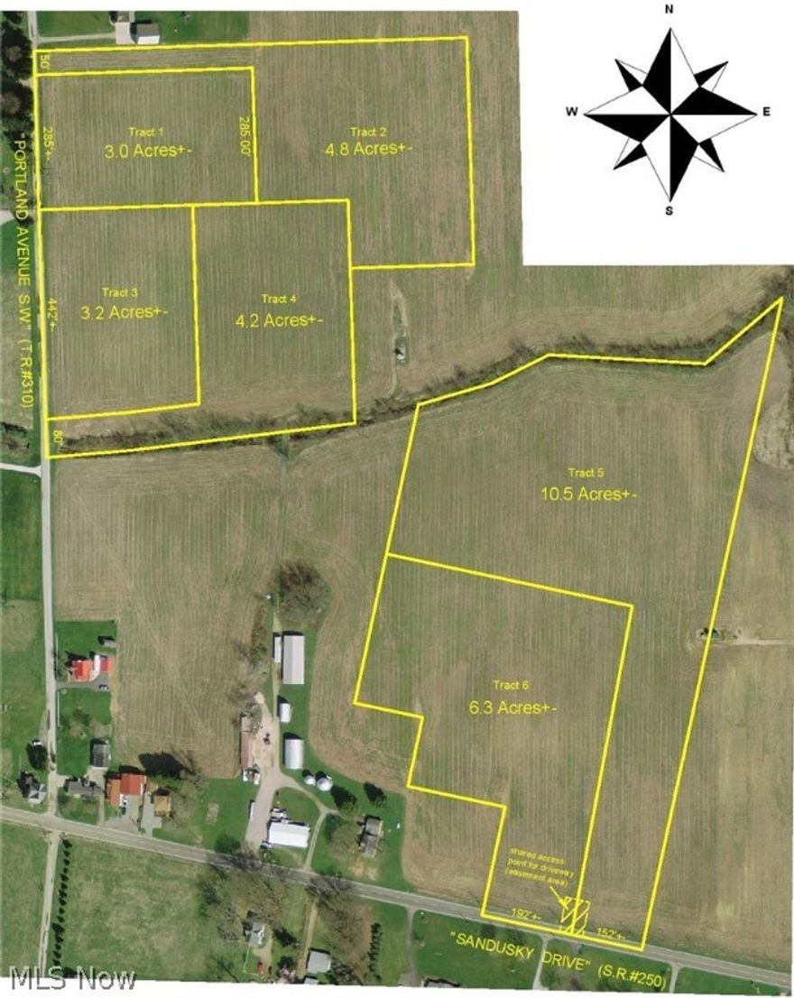 Auction 10/11- A wonderful vacant land offering with good exposure on US RT 250 and private sites on Portland Ave. Parcels range in size from 3 to 10 acres. Land is easily accessible and mostly level offering prime sites for growing businesses or residential home sites. Great opportunity for investors, developers, or farmers. Walk this land at your convenience and pick your favorite site.
Parcel 1: 3 Acres w/285’ frontage
Parcel 2: 4.8 Acres w/ 50’ frontage
Parcel 3: 3.2 Acres w/ 442’ frontage
Parcel 4: 4.2 Acres w/ 80’ frontage
Parcel 5: 10.6 Acres w/ 172’ frontage
Parcel 6: 6.1 Acres w/ 172’ frontage