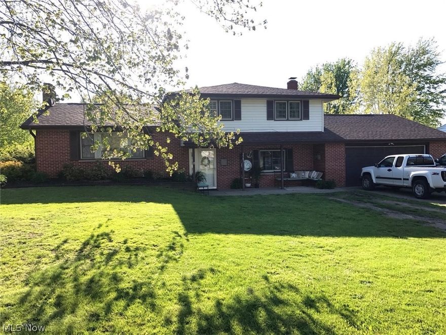 What a house!  3 bedroom, 2 bath split (tri) level home.  4th bedroom or rec room in partially finished basement with a brick wood burning fireplace.  2nd fireplace in family room.  Open and airy living room/kitchen combo.  Kitchen has a built in china cabinet.  Family room walks out to an oasis in the backyard...deck, above ground 54" high pool, beach area, sand fire pit area.  There is a hot tub on the deck which is not included in the sale but can possibly be negotiated. Large 1/2 acre lot with a shed.  2 car attached garage.  All appliances stay as well as the pool table in the basement!  New roof in 2015 and new gutters in 2016. Buy it quickly so you can enjoy the summer in your oasis!