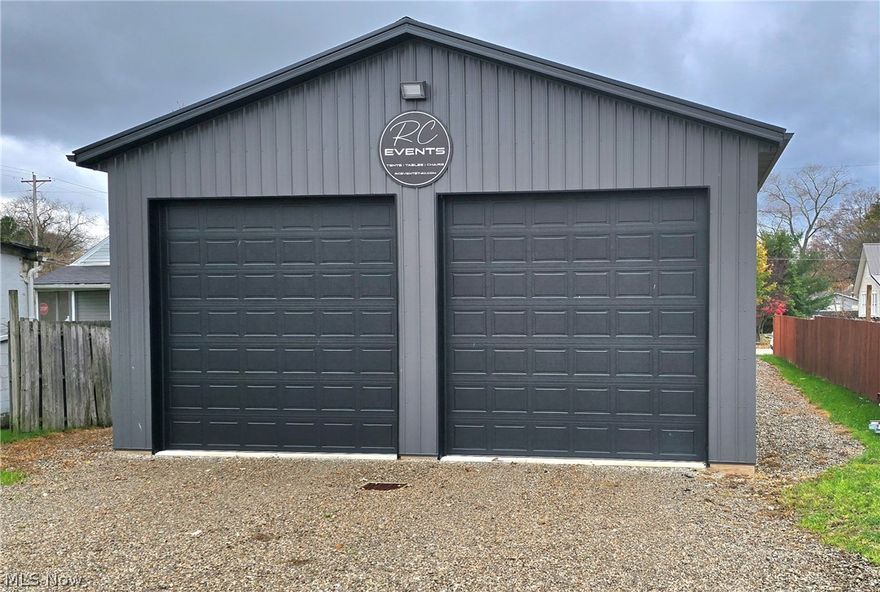 Sparkling clean and like new building! 2640 Square Feet ( 30 foot by 88 foot ) Storage for Motor Homes, Campers, Boats, Automobiles, Trucks or Clean Storage, And many other uses! Located Right off Maple Avenue. Has 3 each 12 foot High by 12 foot Wide Doors, Protect Your Expensive Possessions Safely From the Elements. This Type of Storage Is hard to find. Concrete Floor Electric, Water & has Roughed In Plumbing for a Bath.  Note: ( Currently used for party rental tables and chairs. Business and inventory could be purchased separately. )