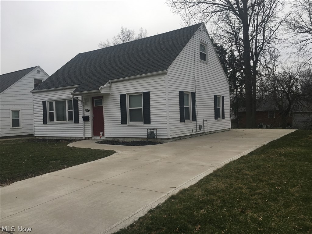 Fresh, clean, ready to-move-into updated 3 bedroom cape in a very convenient location of Cuyahoga Falls. Newer vinyl siding, roof, insulation, bathroom, central air, with all flooring. Modern neutral decor throughout. Newer matching laminate flooring at front entrance, kitchen, bath and laundry areas. Newer concrete drive, sidewalk, and back patio area. Stainless steel appliances include refrigerator, stove/oven, garbage disposal, microwave, dishwasher; plus washer and dryer included. Newer stainless steel double kitchen sink, counter top and back splash. Most windows are updated vinyl. Two bedrooms on first floor, master upstairs. Radon report shows tested low in 2017.