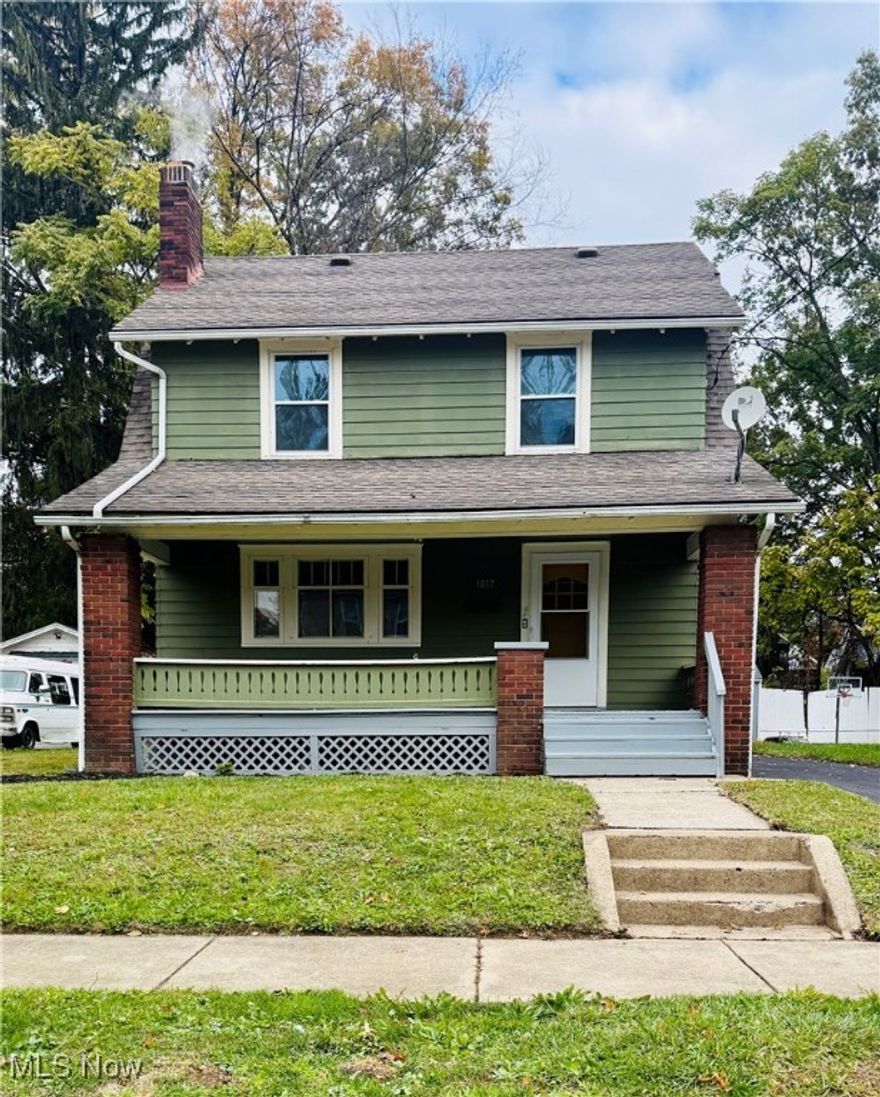This spacious home was updated in 2019 with electric, plumbing, cabinets, flooring, water heater and HVAC. New in 2025: carpet in bedrooms and hallway, freshly painted throughout. Huge front porch! This house is move-in ready.