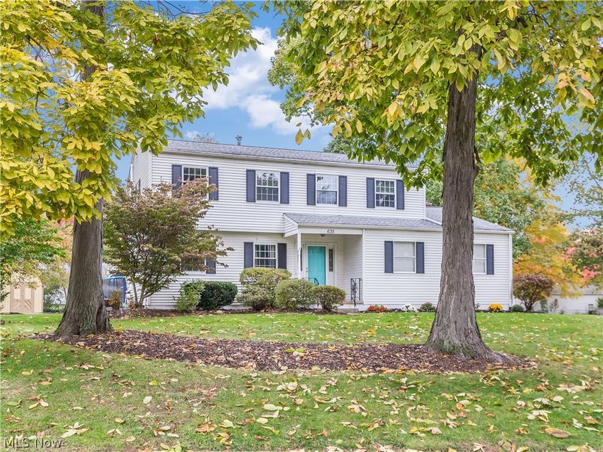 Located in the desirable Tallmadge Woods Allotment, this outstanding colonial features a spacious living room with crown molding, formal dining room with chair rail and wood flooring and fully applianced  eat-in kitchen that boasts a built in breakfast table and wood flooring.  The sizable family room includes a charming brick fireplace that is surrounded by wood bookcases.  The convenient 1/2 bath completes the first floor.  The second floor offers three bedrooms, a full bath plus a large master bedroom with a  walk-in closet and  ensuite bath.  The nicely sized rec room that includes a large walk-in closet for extra storage adds to your living space. Updates in the last two years include, rec room, garage door and opener, whole house fan, gas logs in fireplace, carpet in family room, steps and hall (10/2018), sliding glass door, and storage shed.  Situated superbly on a beautifully treed .41 acre lot, the curb appeal of this home is excellent.  Close to schools and the Tallmadge Rec