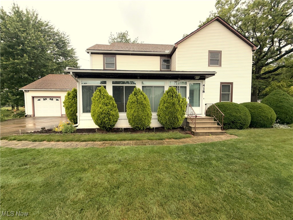 Welcome to this spacious 5-bedroom Colonial in the heart of Wellington! Situated on a generous ¾-acre corner lot, this 2,006 sq ft home offers room to spread out, relax, and enjoy life. The main level features a cozy wood-burning fireplace with a raised hearth, a full bedroom and bath, and charming touches like natural woodwork, laminate countertops, and a breakfast bar perfect for casual meals. Upstairs, you'll find four more bedrooms and a second full bath.
The enclosed porch and front patio offer peaceful spots to enjoy your morning coffee or unwind in the evening. With central air, an attached 2-car garage, and full basement, you’ve got comfort and storage covered. Updates include double-pane wood-framed windows and modern appliances—all ready for you to move in.
Whether you're looking for more space, charm, or a backyard that feels like your own little park, this one checks the boxes. Convenient to schools and downtown Wellington. FHA, VA, and conventional financing all welcome!