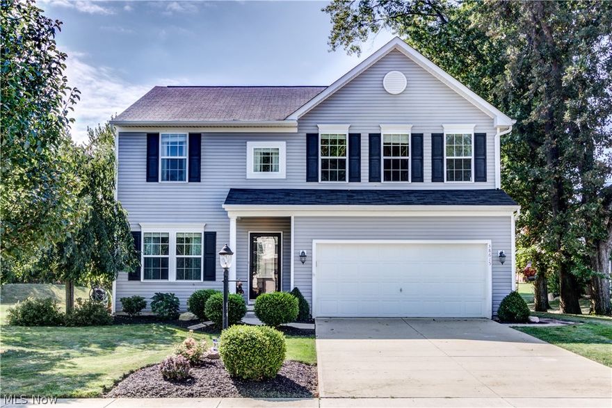 Don’t miss this 4 bed 3.5 bath colonial built in 2008 and situated on a quiet cul-de-sac in Stonebridge Creek. Walk in through the front door accented with beautiful glass detail and notice the open floorplan featuring 9 foot ceilings. In the front of the home, there is a flex room that can be used as an office, formal dining room or play area. Pass by the side set staircase to see the spacious family room beaming with natural light from the additional windows. Next up is the kitchen that is fully equipped with a gourmet island, recessed lighting, loads of cabinet space and newer appliances that stay with the home. Tucked behind the kitchen is the morning room that offers a great space for dining. Travel through the sliding glass doors of the morning room to the amazing backyard where the bi-level deck provides ample space for relaxing. Serve meals outside under the gazebo that has a ceiling fan for extra comfort. A shed and sprinkler system complete the awesome backyard space. Back in