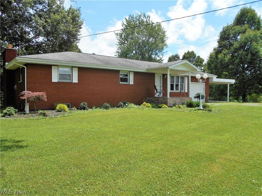 Classic brick ranch on over an acre in Little Hocking, ready for new owners.  4 bedrooms, 2 full baths, and a full, finished walk-out basement make this a must see home. Updated kitchen cabinets & appliances, updated baths, some new flooring, and lots of storage. Outdoor features include: cover front porch with composite deck boards, covered back deck, one car attached garage & a one car carport, and two storage buildings.  A little piece of the country, not too far from town.