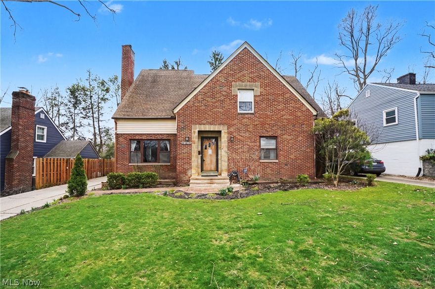 Generous sized cape style home listed below the appraisal value, instant equity! All the hardwood floors throughout were refinished and ready to show on 3/18. New photos to follow. They look great! This home offers today's modern conveniences, solid hardwood floors throughout,  brick and vinyl home on Upper Merriman Drive! Spacious living room with fireplace and hardwood floors, a formal dining room, first floor bedroom, first floor laundry, first floor office, updated kitchen, and modernized full baths. All rooms are spacious and the floor plan is great! Step into the living room that then leads to the formal dining room. The kitchen has been remodeled with neutral Corian countertops,  SS appliances, built in breakfast bar/ island , and an eat-in table nook area. Mud room/ enclosed back porch with gas wall heater and screens is off the kitchen. The heater keeps it very cozy! The first floor has been reconfigured from it's original floor plan to conveniently have a first floor laundry room, office/den and first floor bedroom with 2 walk in closets, all with hardwood flooring. There is a large first floor full bathroom with a shower built for two! The all hardwood stairs lead to an amazing second floor! Anderson Windows are in the home. Master bedroom is very spacious with two closets, with one of a kind closet/dressing room that is 9x11, and has a master bath with soaking tub and walk in shower. The hallway between the two upstairs bedrooms can be used as a flexible living area. The second upstairs bedroom has 2 walk in closets and plenty of space!  Water heater replaced in 2025. This home is fit for a distinctive buyer that is looking for a singular style home that is unique and exceptional. No cookie cutter home here! The back yard is fully fenced and there is an extra parking pad or patio area,  and a two car garage with electric and remote opener. Walking distance to King Elementary school!