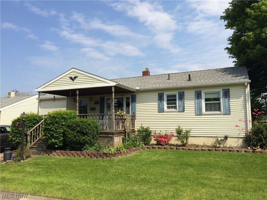 Cute and Cozy Ranch home with 2 BDRMS and 2 BATHS.  Features Include First Floor Laundry, Finished Basement with Rec. Room, Bedroom and Full Bathroom.  1 Car Garage Attached and an additional 2 Car Garage Detached with Heat .  Updated Roof.  Nice Corner Lot.  MOVE IN CONDITION.