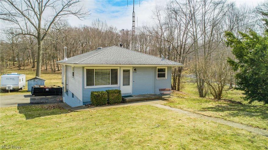 Welcome Home. This 3 bedroom ranch offers 1 floor living with 1.19 acres! Wow! Enjoy a afternoon sitting on your raised deck overlooking your private backyard. Inside you can enjoy hardwood floors throughout with a open living and dining concept! Kitchen has stainless steel appliances and a slider to the back deck. Bedrooms are spacious with a extra large master bedroom and private from the living areas. Schedule your showing today, it's waiting for your finishing touches. Updates include: Roof 4 yrs, A/C and Furnace 2 yrs, windows 4yrs with transferable lifetime warranty and insulation in walls(2018). Owners have also improved many other features of the home in the last 10 year including, electrical panel, well pump, siding. Sold As-Is