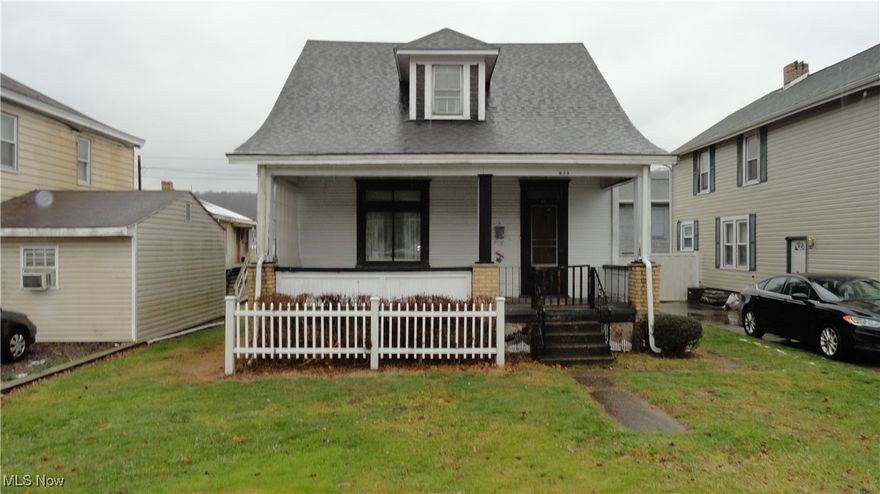 Cape Cod with great bones.  Solid structure, large rooms, flat yard.  Covered front and rear porches, newer roof.  Great for investment or handyman buyer.  Livable home, needs updated.  Large open dry basement.  Check out this diamond in the rough today.  Lots of potential!