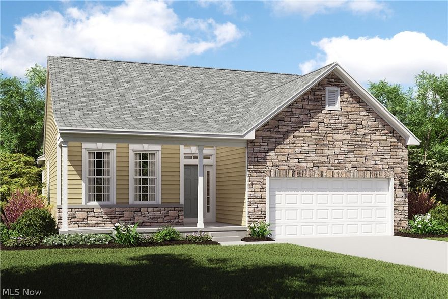 This Quick move in home is located right next to the beautiful Sandy Ridge Reservation. With a well-appointed kitchen that includes stainless steal adjacent to a spacious dining area. Luxurious owner's suite with a oversized closet and private bath. Welcoming foyer for greeting guests into this charming home. Direct access to the laundry room from the garage, keeping your home nice and tidy! Large covered patio to sit out and relax on in the early morning or late evening!