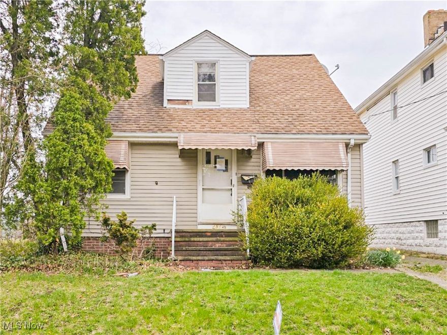 Don't miss out on this Cape Cod home in Cleveland offering 3 bedrooms and 1.5 baths, with desirable features such as an open-flowing floor plan spanning approximately 1,092 square feet of living space. Features include an enclosed porch that creates a warm and inviting space for relaxation, a long car driveway, a full basement, and a detached garage, ensuring you have plenty of storage options. This is your chance to transform this charming house into your dream home! Schedule your showing today and discover the endless possibilities that await you! Being sold AS IS, WHERE IS, Buyer is responsible for all required inspections & certifications (if applicable). All info & property details set forth in this listing, including all utilities & all room dimensions which are approximate, are deemed reliable but not guaranteed & should be independently verified if any person intends to engage in a transaction based upon it. Seller/current owner does not represent and/or guarantee that all property info & details have been provided in this MLS listing.