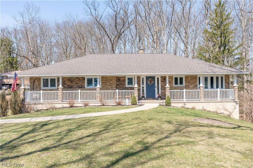 Welcome to this stunning walkout ranch nestled on almost an acre of private land, nearly 1/2 a mile from Downtown Brecksville, & minutes from the freeway! Upon arrival you will appreciate the charming curb appeal & character of this home, especially the new concrete! This MOVE IN READY home needs nothing, it has been completely renovated from top to bottom. Walking in the front door is a dream! The kitchen offers custom soft close cabinets, granite counter tops complimented with an elegant backsplash, under cabinet lighting, new stainless steel appliances and more! The formal dining space is perfectly positioned adjacent to the kitchen and living room for convenient entertaining. The formal living room offers breathe taking views of the wooded lot and creek, and offers a gorgeous fireplace with builtins on the side. All three bedrooms are decently sized, with the master being exceptional! Master bedroom offers a walk in closet, and private master bath with double vanity. You will love