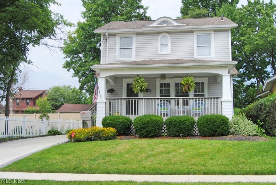 How often do your hear "Nothing to do but move in?"  That is truly the case with this Cuyahoga Falls gem.  almost everything has been updated within the past 10 years or so.  Kitchen features granite counters and Kraftmaid cabinetry and beautiful stainless appliances.  Hardwoods recently refinished throughout, updated bathroom with marble counter and new tile floor.  Finished basement features bar area, study nook and a cozy hang out area.  Great exterior space including wide front porch with ceiling fan and private back with stamped concrete patio.  Brand new driveway, furnace (2011), sump pump and waterproofing (2010), roof, siding and windows (2004).