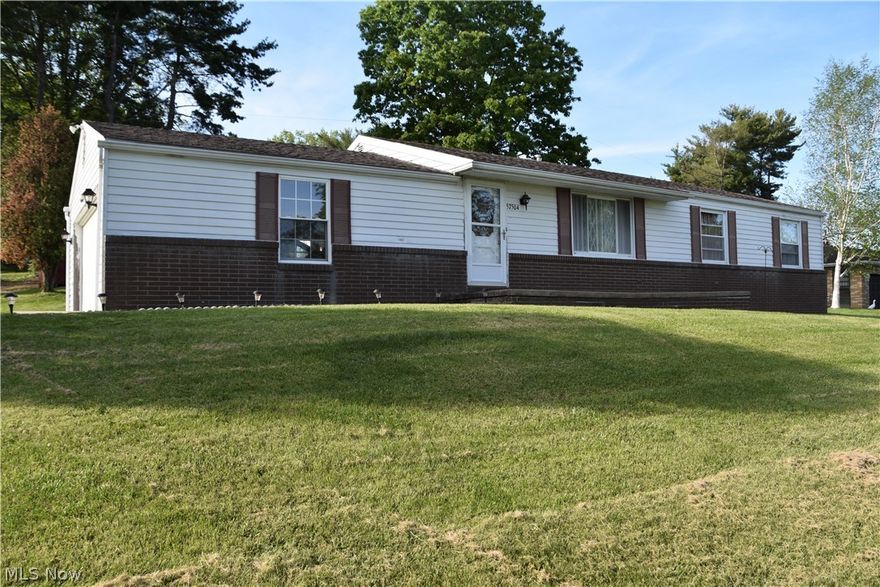 HOSPITAL ROAD... This brick & siding 3 bed, 2 full bath Ranch Style home with a black top drive and a 2 car garage sits on half an acre at the end of a PRIVATE LANE with STUNNING VIEWS!! Featuring a front patio and a rear covered patio... bring on the friends and family for all those summertime gatherings or ENJOY THE PEACE & QUIET while sipping your favorice beverage from dawn to dusk! Along with the BRIGHT & CHEERY atmosphere inside, this home has SO MUCH NEW to offer...here are the uodates...  the entire home has been completely rewired, NEW furnace, A/C, gas water heater, new carpet & tile throughout, new bathrooms and closet doors.  PLUS... a kitchen wall has be opened up along with insulation added. GREAT cabinetry and counter space in the kithcen that is open to the dining area that hosts lots of natural light from the glass sliding doors! GORGEOUS yard including an outdoor shed for storing all those extras. BRIGHT and CHEERY and MOVE IN READY. CALL TODAY!