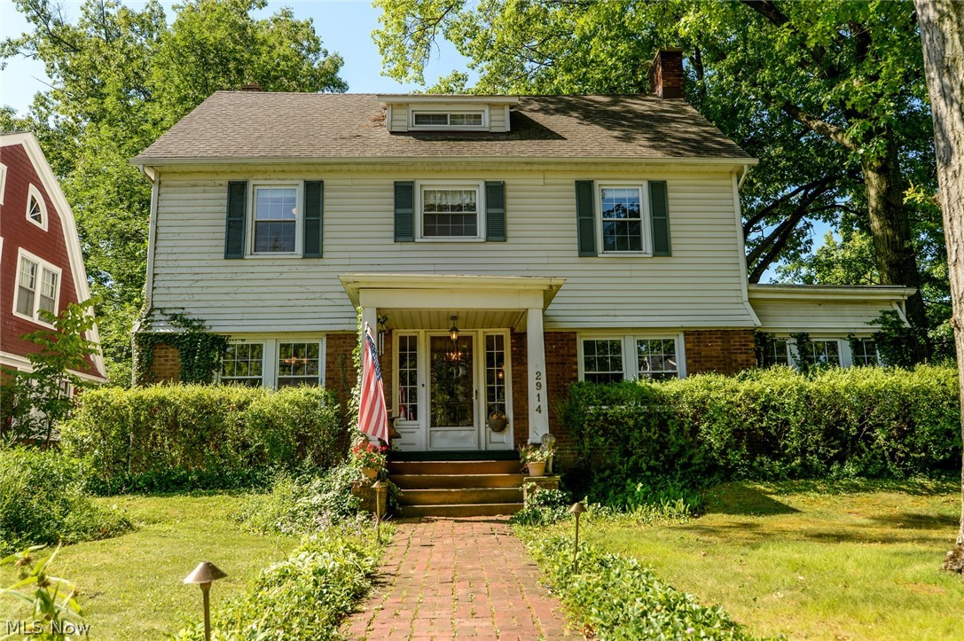 Outstanding location & an abundance of charming w/original details describe this 2400+sq ft, 5/3 well maintained Early 1900’s Col in the heart of everything. You’ll love being perfectly situated within walking distance of historic Coventry’s shops & restaurants. This warm & inviting home features a whimsical front porch & 4 season sunrm. Enter a center hall flr plan w/sweeping staircase. Livingrm w/wdbr frplc, wd flrs & adjacent sun drenched 4 season sunrm for lounging or curl up w/yr fav book. A lovely dining rm opens to the renovated Aspen wht shaker kitchen w/SS appls, guest bathrm & Mud rm completes the 1st flr. Landing has a bright Family rm/5th bdrm. 2nd flr features lrg Mast w/2 walkins, 2 more nicely sz bdrms w/plenty of closet space & an updated bathrm. 3rd flr w/updated full bath & 2 bdrms. When it’s time to step outside, you’ll enjoy the stone/brick patio, babbling water feature, private fencing, mature plantings, sprinkler sys & Invisible dog fence. W/hd flrs thru-out 1st