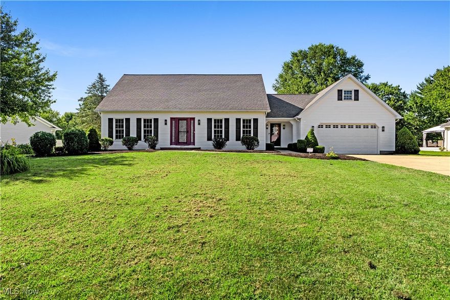 Welcome to this incredible 3-bedroom, 2 full bath, 1 half bath residence located in one of Cortland’s most desirable neighborhoods. From the moment you step through the front door, you are greeted by a spacious and charming foyer that  sets the tone for the rest of the home. Continue down the hall to the elaborate, beautifully updated kitchen with newer appliances offering ample space for both entertaining and everyday cooking. The kitchen flows seamlessly into the inviting family room, a perfect area to relax or gather with guests. The true centerpiece of the first floor is the stunning living room at the rear of the home, featuring striking overhead woodwork and a classic brick fireplace, creating a warm and impressive space for entertaining or unwinding. A convenient first floor laundry adds to the home’s thoughtful layout. Going through the large two car garage that is finished with natural stone is another hidden gem, this private workout or getaway space attached to the garage, offering flexibility for a home gym, studio, or retreat. Upstairs, you’ll find three generously sized bedrooms, all recently having new carpet installed in 2023, including a primary suite with a walk in closet and its own private bath. Each room provides comfort, space, and natural light. This exceptional home combines character, space, and modern updates in an unbeatable location. Schedule your showing today—this masterpiece  won’t last long!