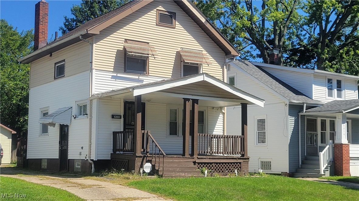 This charming, Colonial home in Westpark is central to all that is Cleveland. Jump on I 90 and you’ll be downtown in a flash. I-71 and I 480 are just minutes away. The property boasts a two-car garage and a spacious 16x16 covered deck, perfect for outdoor gatherings, overlooking a spacious backyard. Inside, the home offers a partially finished basement with a full bath, ideal for additional living space or a work from home office. The eat-in kitchen offers stainless steel appliances that convey with the property, plenty of cabinets and lvp flooring, creating a sleek and functional cooking space. Throughout the home, you'll find vinyl windows that bring in an abundance of natural light, and a combination of lvp flooring and carpeting adding warmth and comfort to every room. A welcoming front porch invites you in, and a walk-up attic adds extra storage space. For added durability, glass block windows in the basement enhance both security and style.