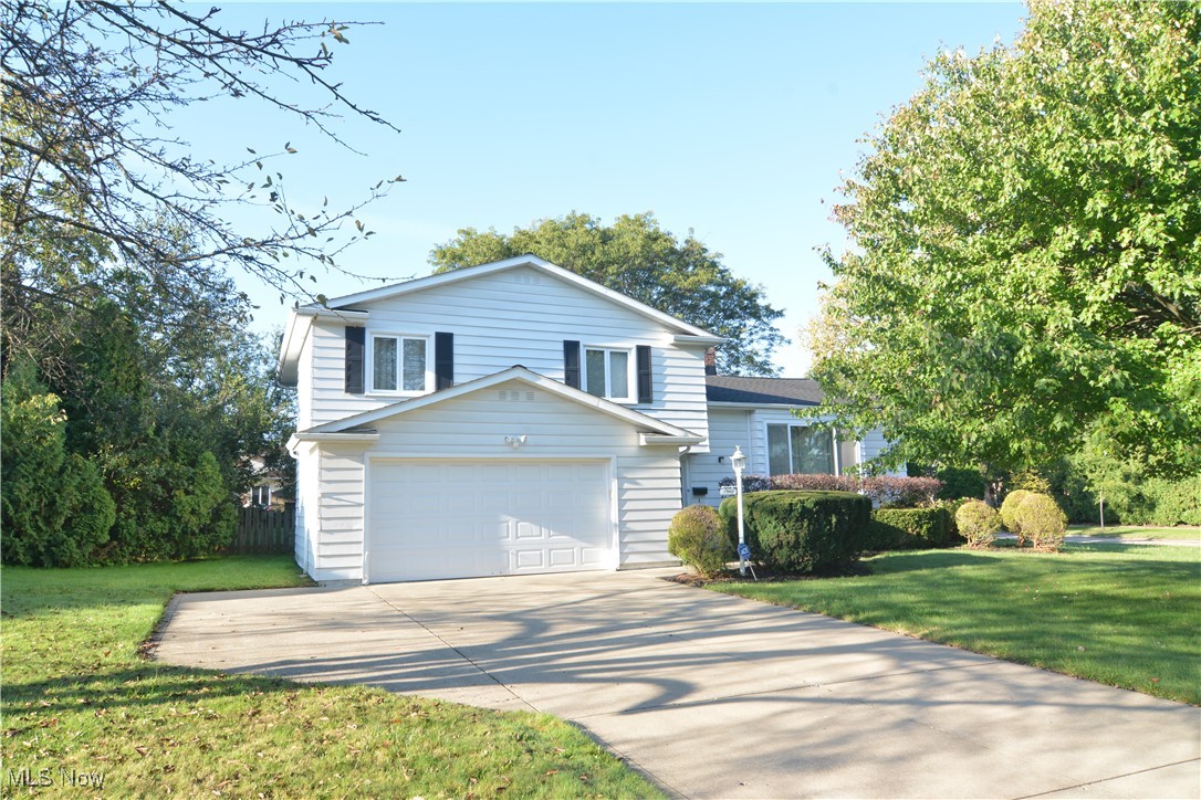 Welcome to this Updated 4-Level Split Beauty w/ Fenced Backyard, over 4800 S. F. (Grand Total) on .33 Corner Lot---WOW!! There is more-- 4 Bedrooms/3.1 Baths, Hardwood/Laminate/Nature Stone Floors, Vaulted Ceilings, Newer Windows, Updated Electric Box and more (see attached Improvement Sheet). Formal Living and Dining Rooms, Cook's Kitchen, Family Room with access to a wonderful Deck to enjoy your backyard. If inside or outside, this home is for entertaining family or friends. Home Warranty already in place (see attached for details). Great location in Lyndhurst-minutes to I-271, Beachwood Place, Legacy Village. Miss this one and you'll be sad. Call your agent to set up an appointment to see this GREAT HOME. Please note--Seller is in the process of moving, interior pictures to be taken after 10/14/24.