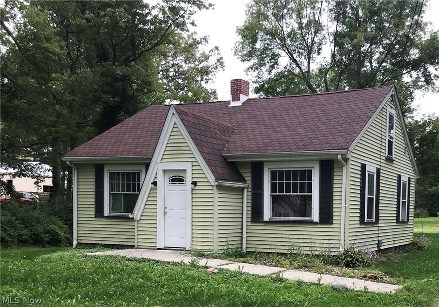 Cape Cod style home sitting on one acre of land in township with all city utilities.  Living Room, Kitchen, Dinette, full bath, laundry area and one bedroom on first level and one bedroom on second floor, full basement.  Call to see.